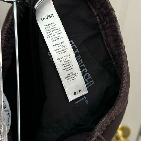 DUER Women’s Live Lite Jogger Pants Size Small Purple Eggplant Drawstring - Picture 7 of 10